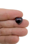 Mini heart-shaped crystal beads in various colors, 12mm size, drilled for bracelet and necklace jewelry making by GemstoneGO.