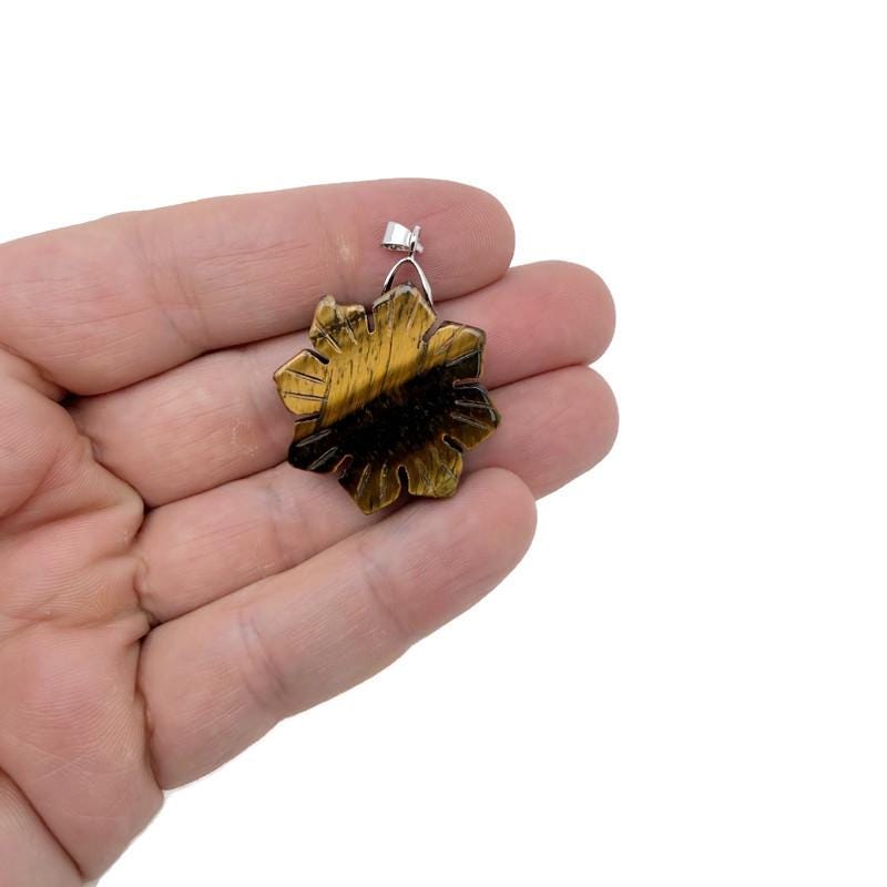 Tiger Eye Gemstone Pendant - Healing Stone - NC1919